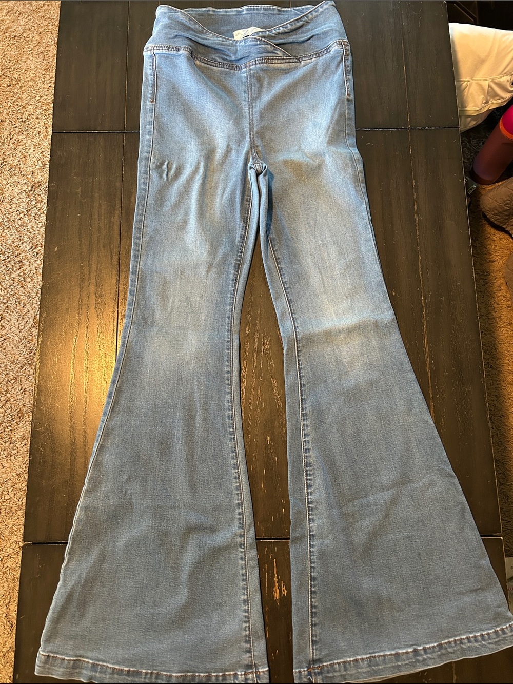 Free People Light Blue Women's Flared Jeans